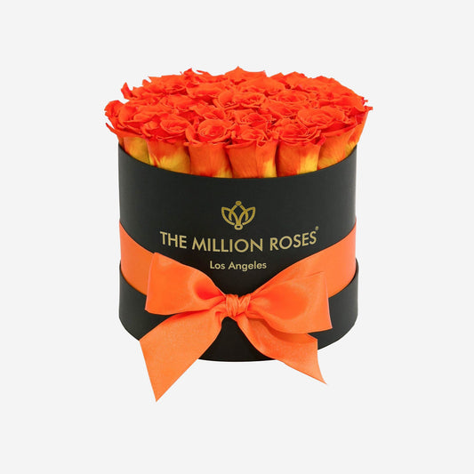 Classic Black Box | Orange Roses - The Million Roses