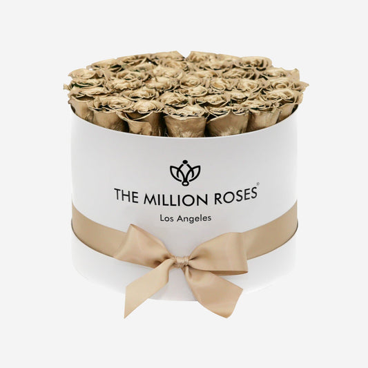Supreme White Box | Gold Roses - The Million Roses