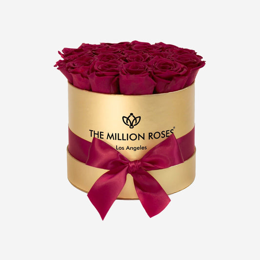 Classic Gold Box | Burgundy Roses - The Million Roses