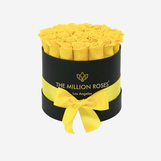 Classic Black Box | Yellow Roses - The Million Roses