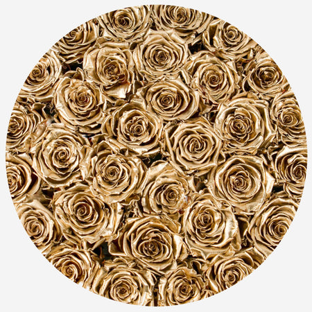 Supreme White Box | Love Edition | Gold Roses - The Million Roses