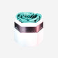 One in a Million™ White Hexagon Box | Turquoise Rose - The Million Roses