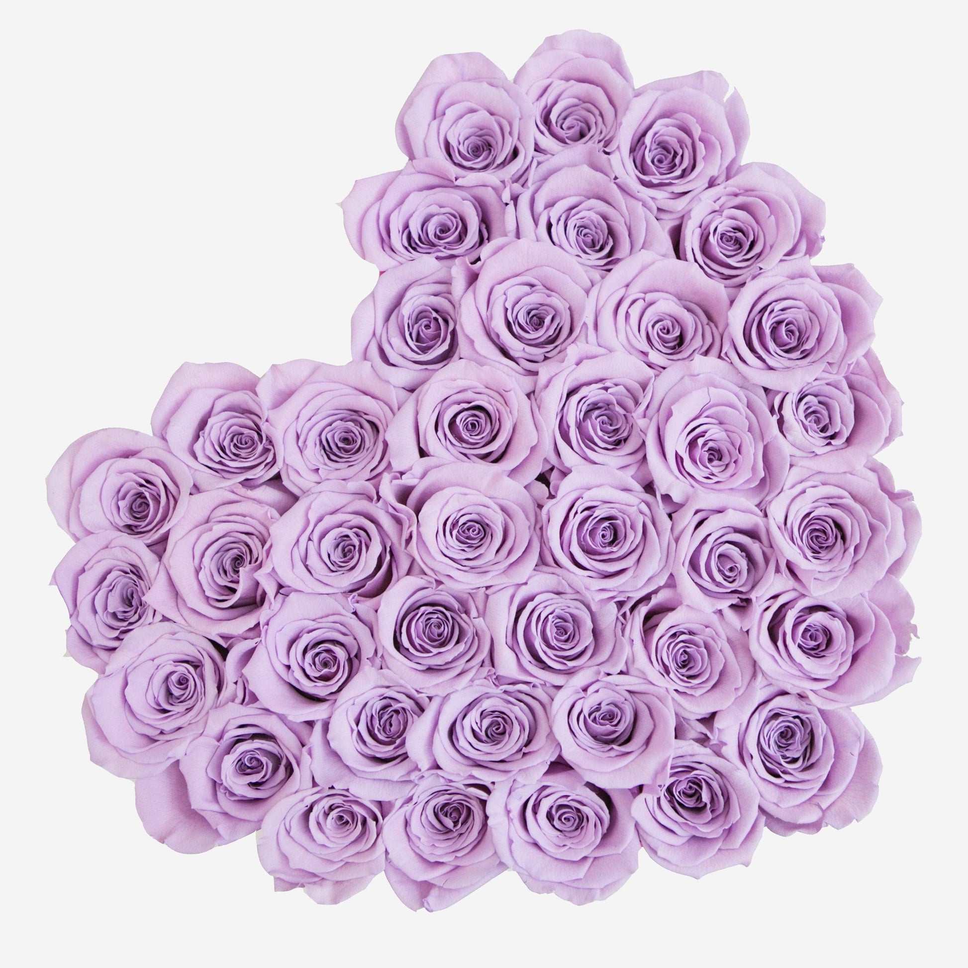 Heart Hot Pink Suede Box | Lavender Roses - The Million Roses