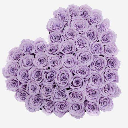 Heart Black Box | Lavender Roses - The Million Roses