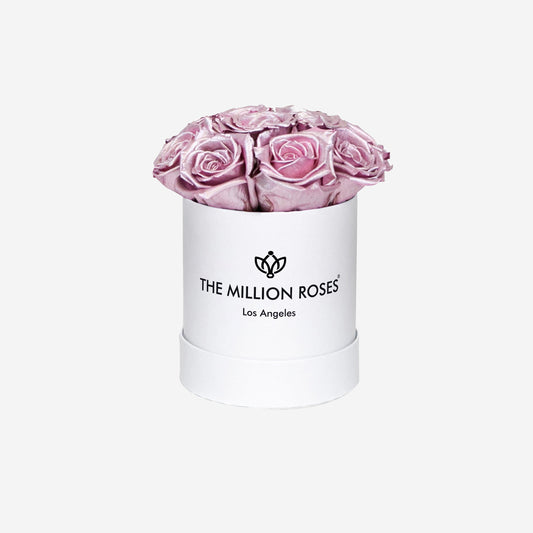 Basic White Box | Pink Gold Roses - The Million Roses