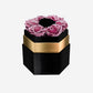 One in a Million™ Black Mirror Hexagon Box | Pink Gold & Black Roses - The Million Roses