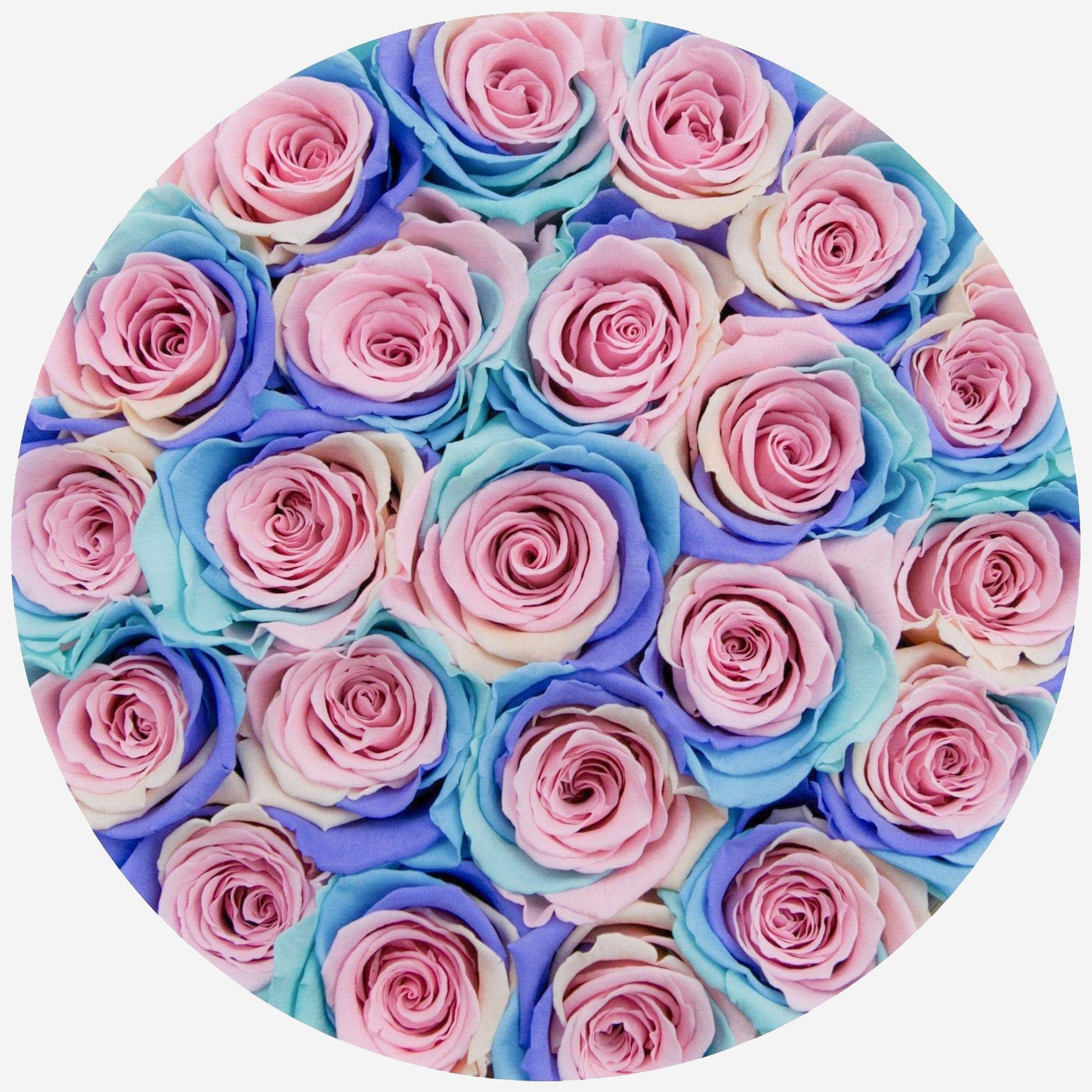 Classic Black Box | Pastel Rainbow Roses - The Million Roses