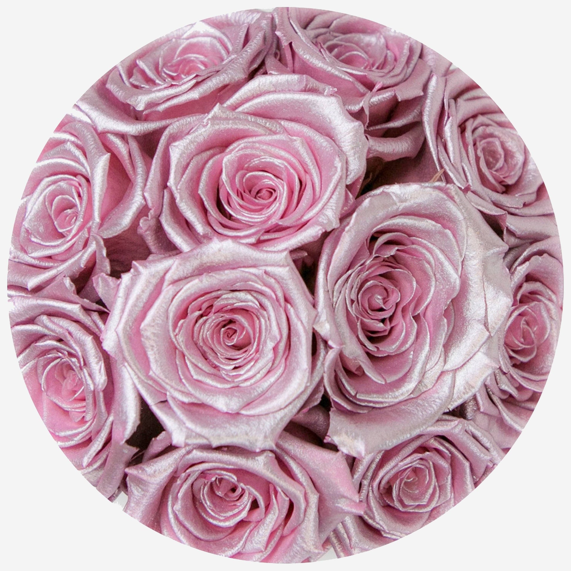 Basic White Box | Pink Gold Roses - The Million Roses