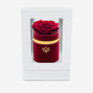 Single Bordeaux Suede Box | Burgundy Rose - The Million Roses