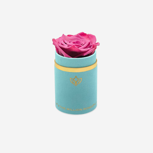 Single Mint Green Suede Box | Orchid Rose - The Million Roses