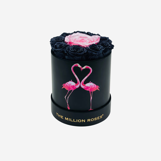 Basic Black Box | Flamingo Edition | Black Mini & Gold Roses | Target - The Million Roses