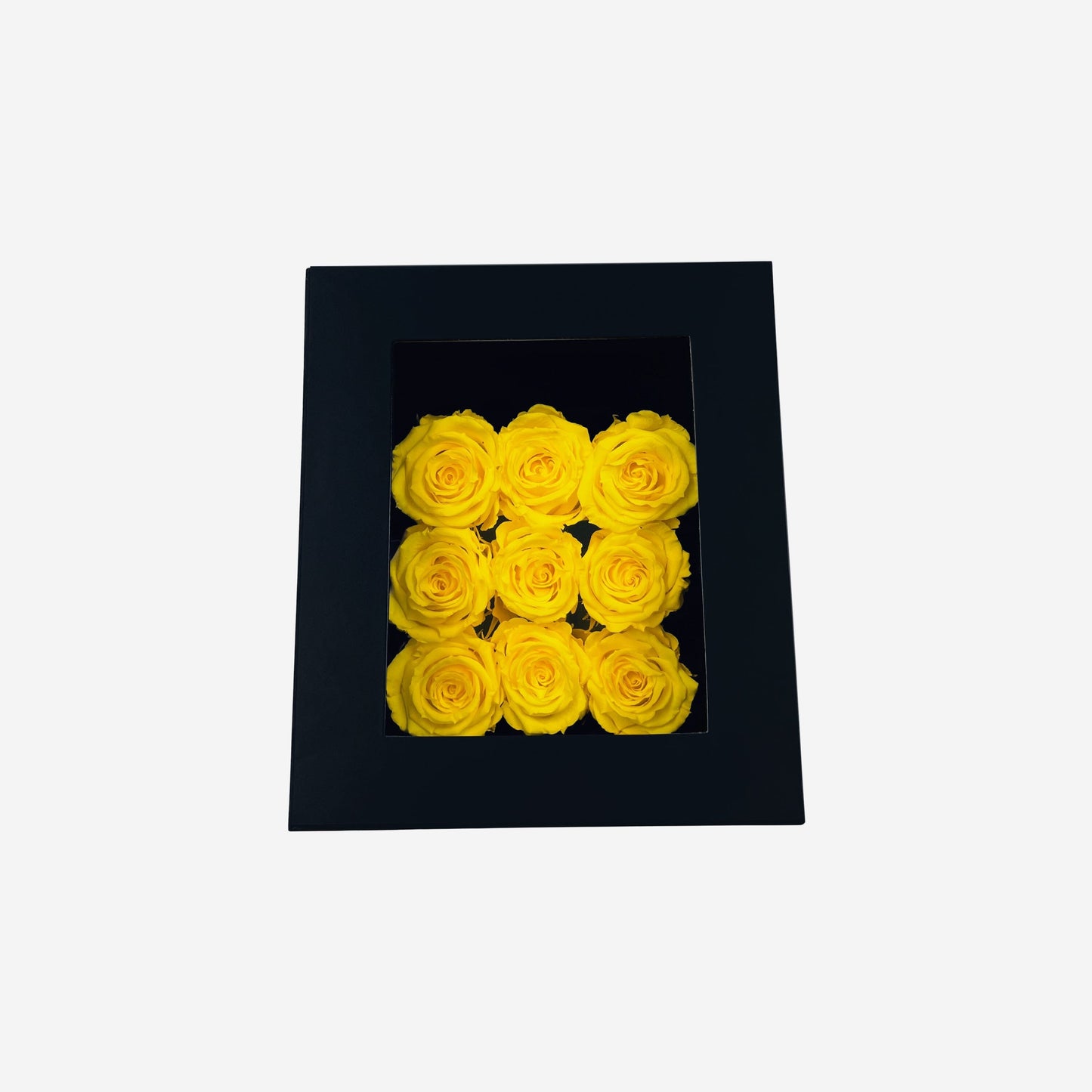 Trapezoid Black Box | Yellow Roses - The Million Roses