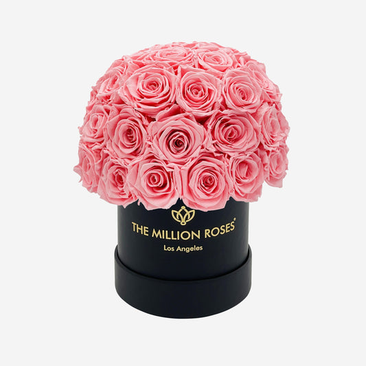 Basic Black Superdome Box | Light Pink Roses - The Million Roses