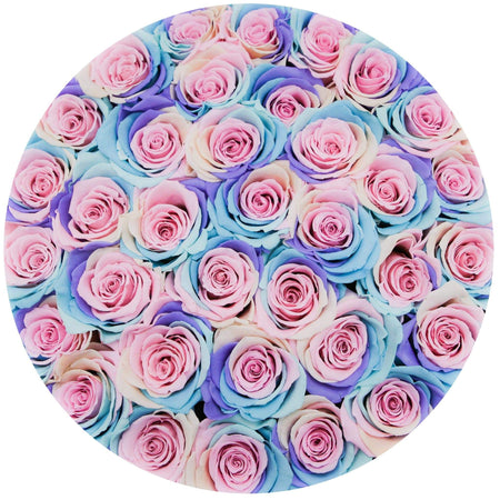 Supreme Black Box | Pastel Rainbow Roses - The Million Roses