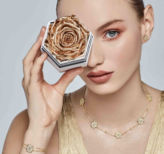 Discover The Perfect Combination: Elevate Your Preserved Flower Box with The Million Roses' Jewelry Collection