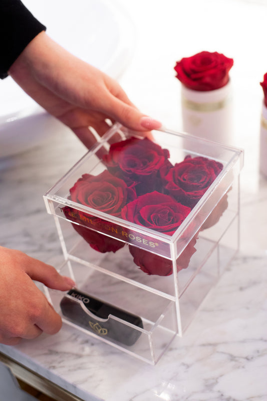 Gift Everlasting Love with Acrylic Boxes of Roses