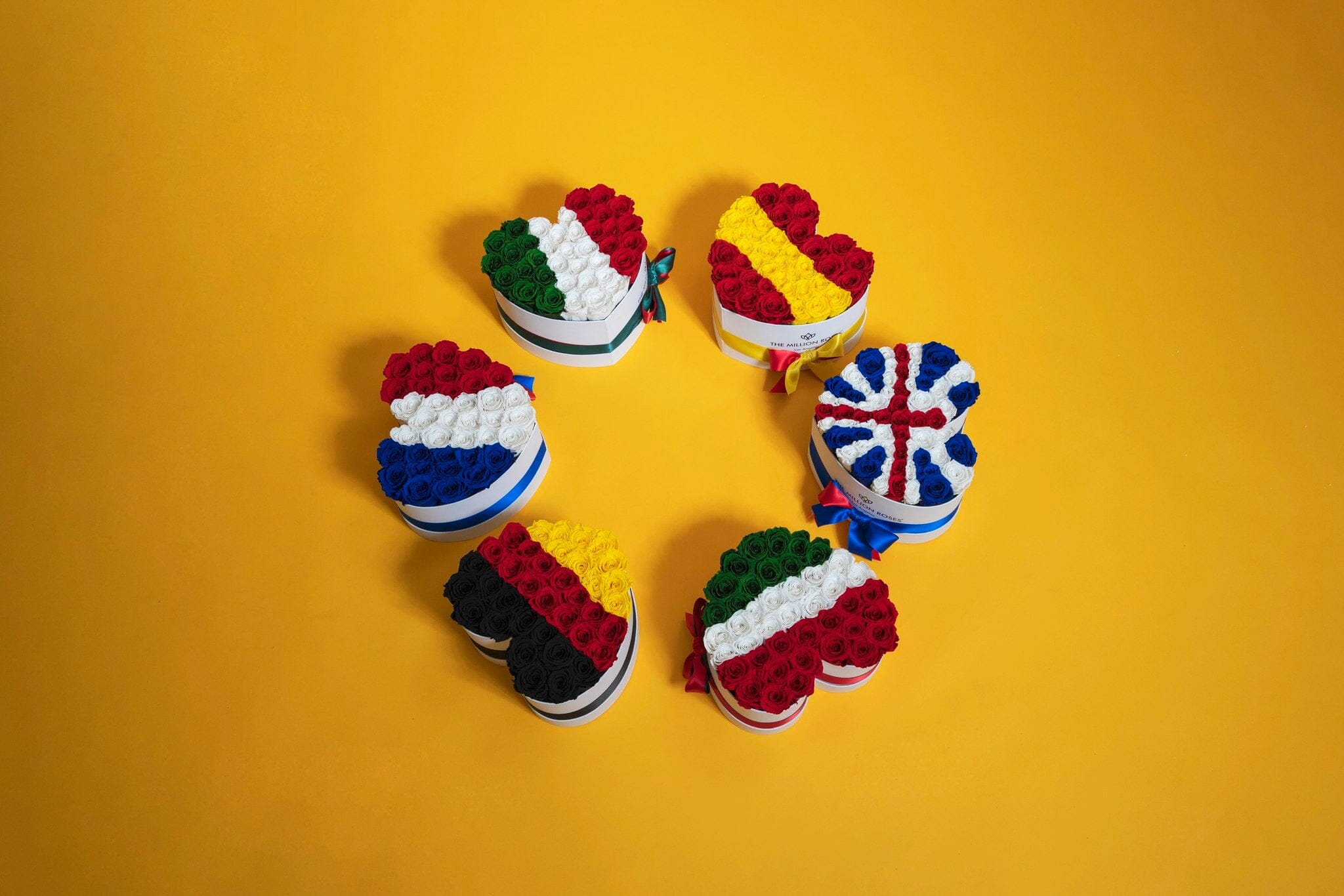 Flags - Country Flags Design Roses Box | The Million Roses®