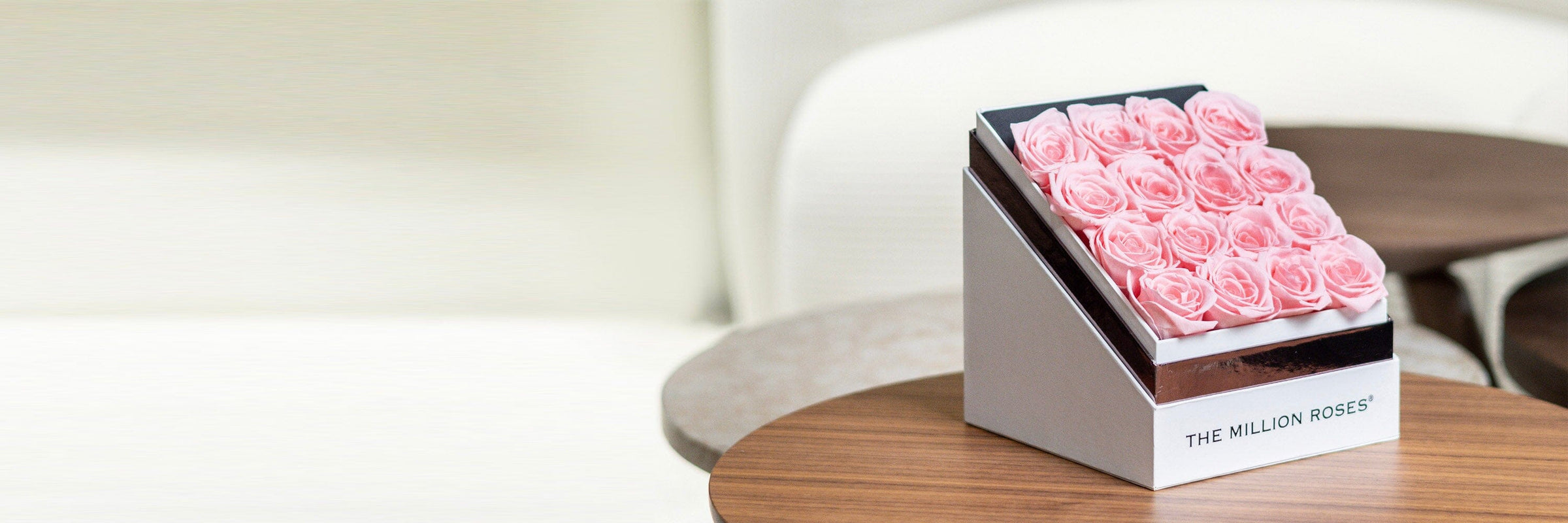 Square Collection - Square Boxes & Preserved Roses | The Million Roses®