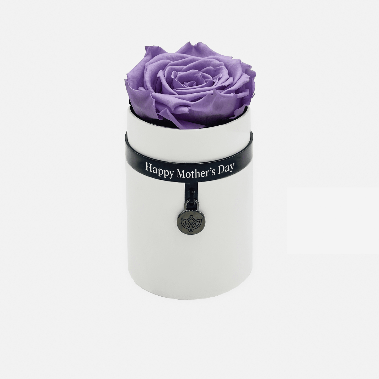 One in a Million™ Round White Box | Happy Mother's Day | Lavender Rose