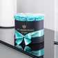Černý Classic Box | Tiffany blue růže
