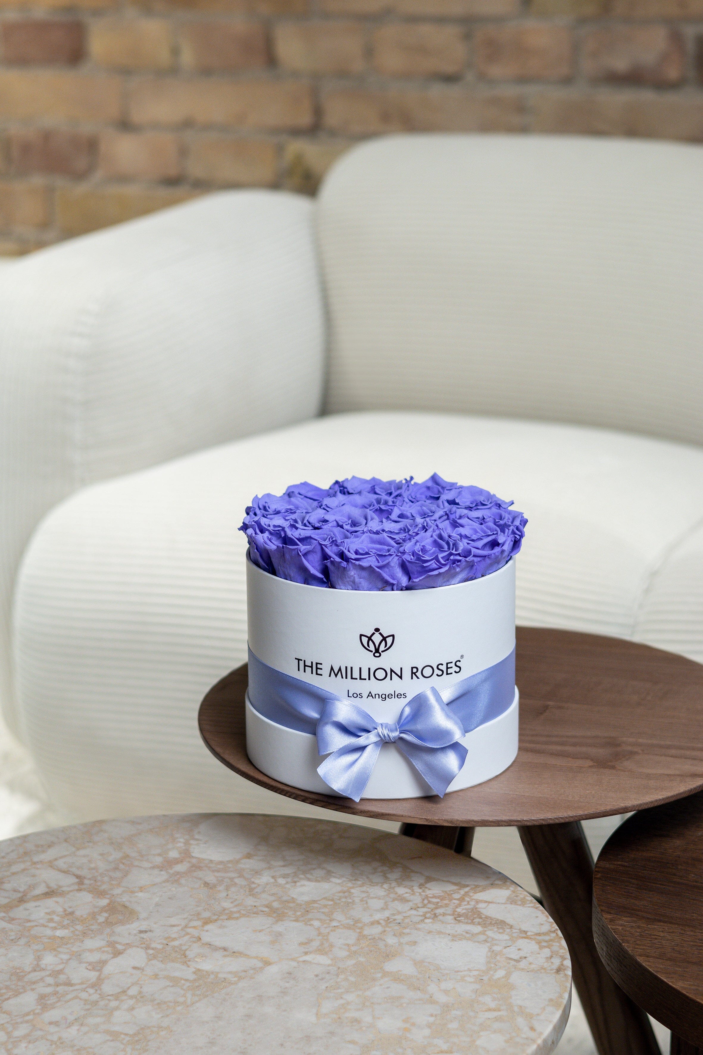 Boîte Classic Blanche | Roses Violettes