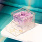 Cutie cu 4 compartimente Acrylic | Trandafiri de culoarea lavandei