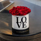 Cutie Albă Basic | Ediția Love | Trandafiri roșii