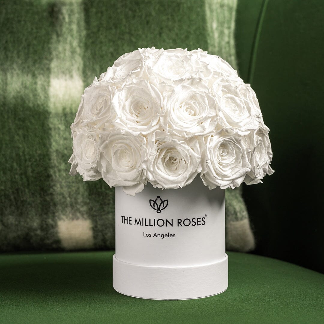 Boîte Superdome Basic Blanche | Roses Blanches