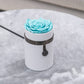 One in a Million™ Boîte Ronde Blanche | Edition Charm | Rose Bleu Turquoise