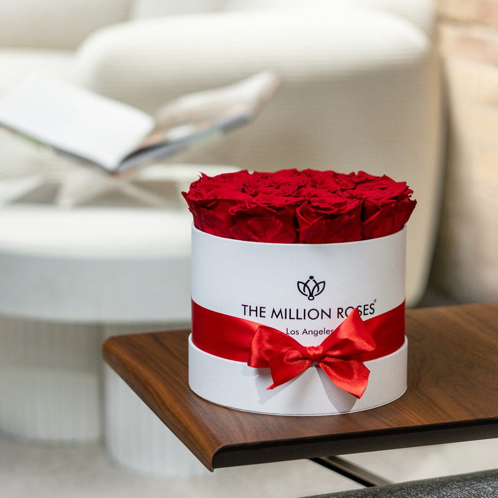 Milion Roses Long Lasting Red Roses | Roses in a Classic White Box | The Million Roses