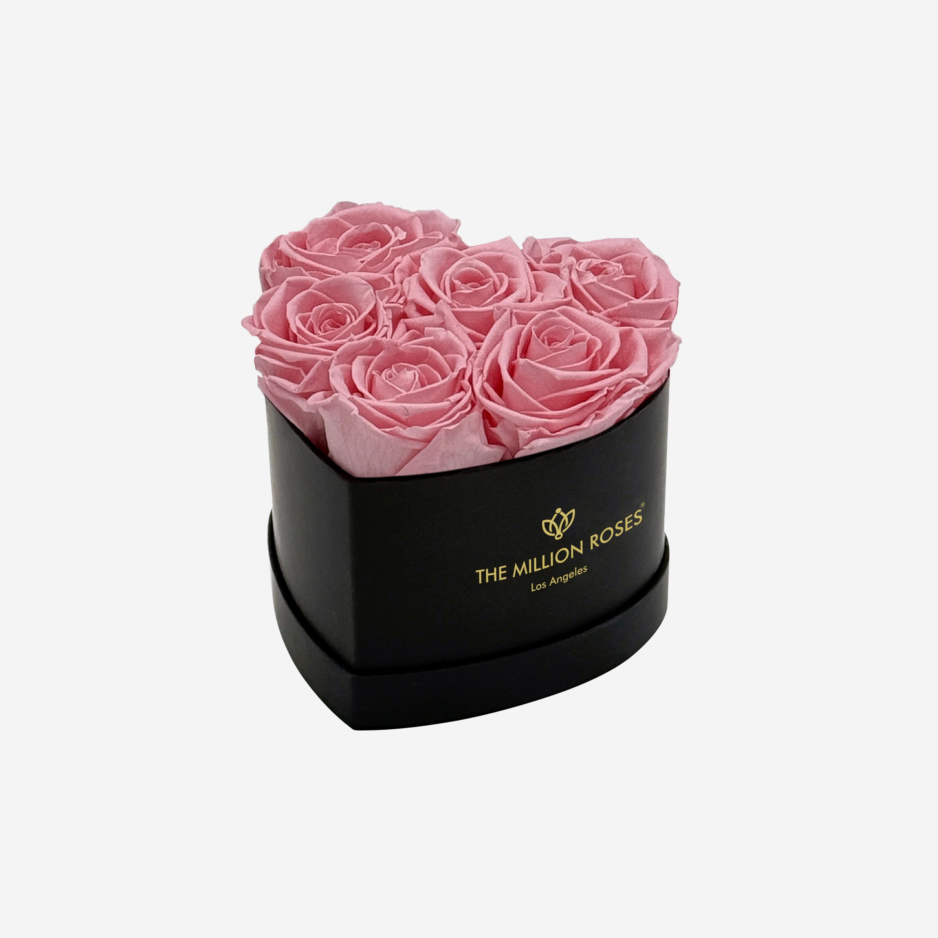 Baby Heart Black Box | Light Pink Roses