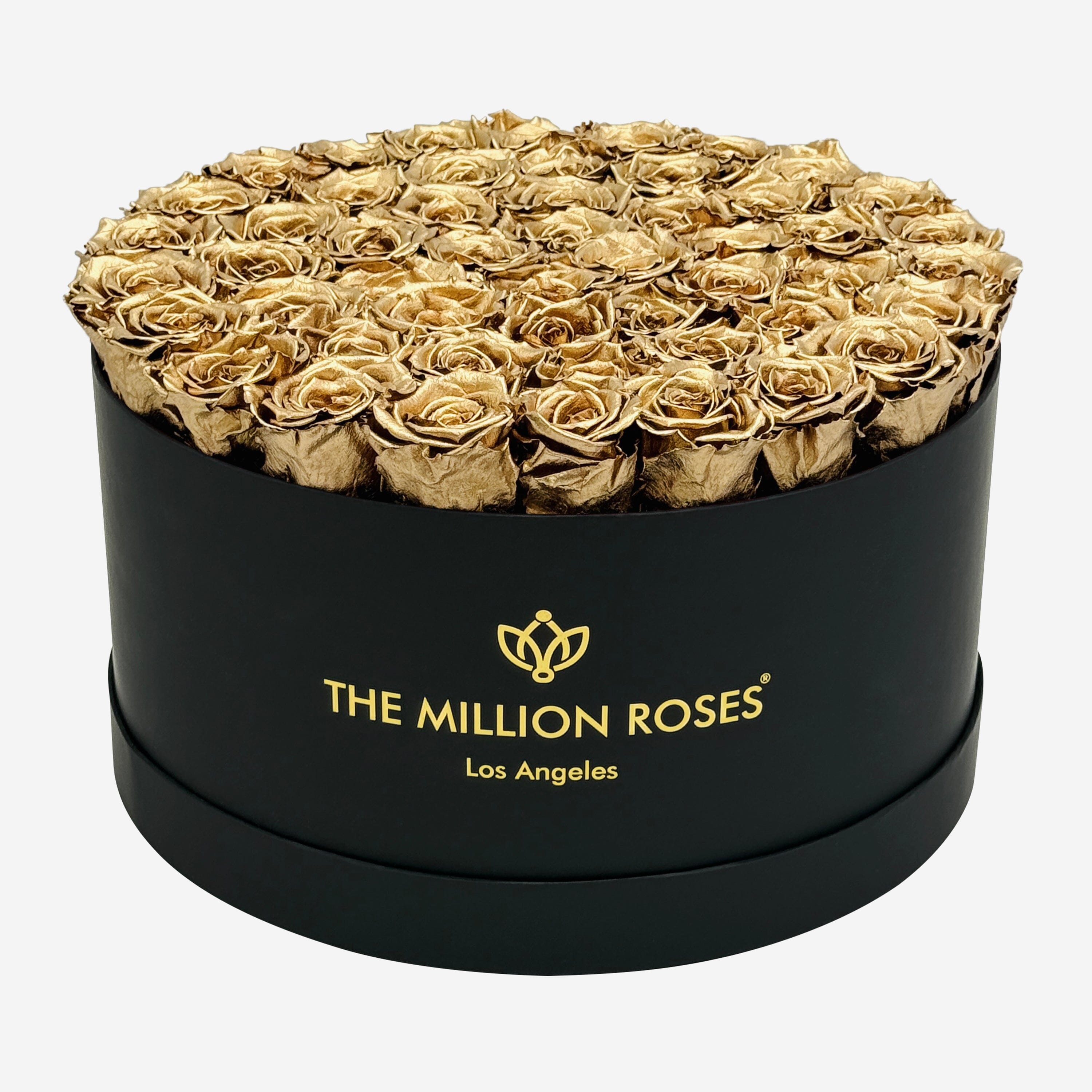Deluxe Black Box | Gold Roses