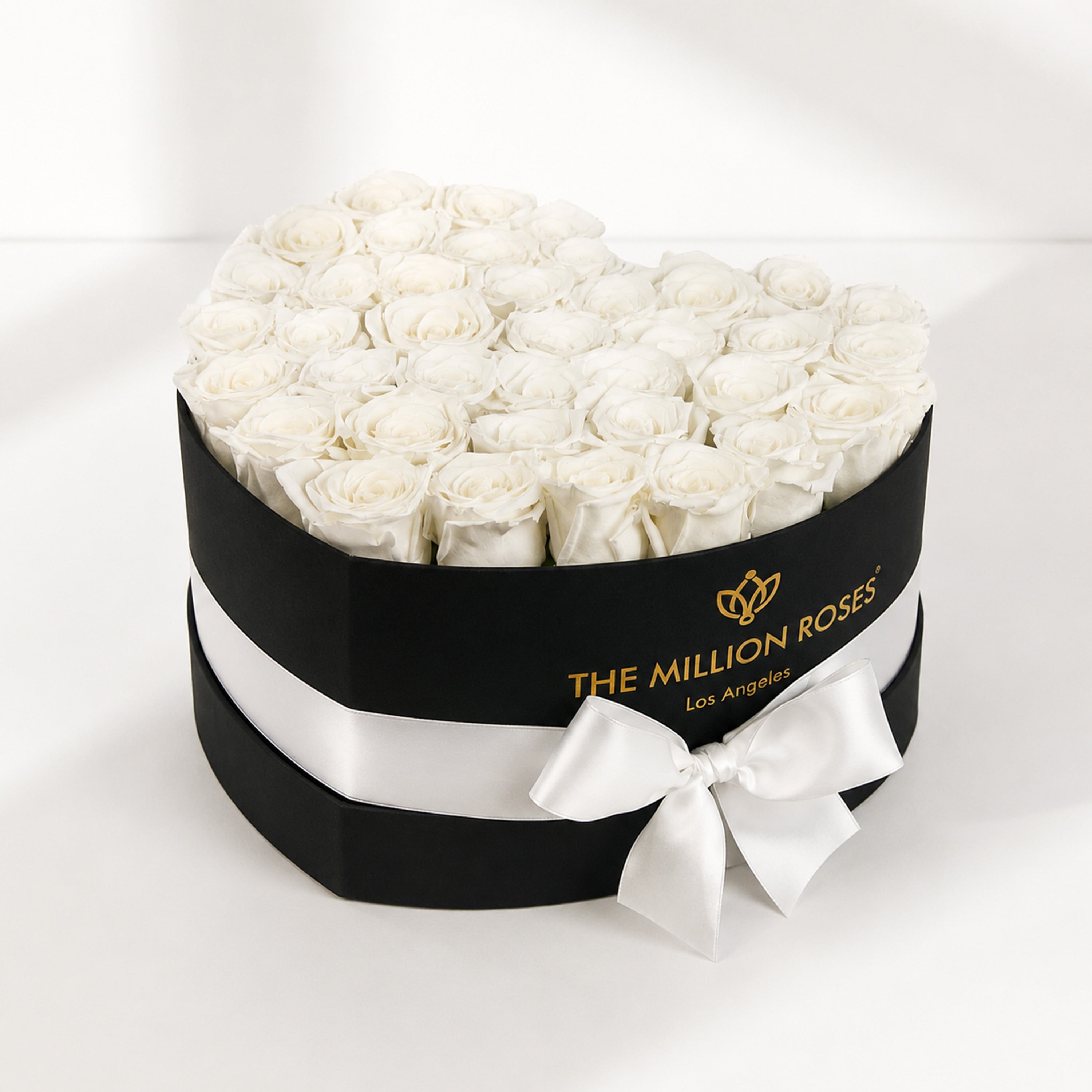 Heart Black Box | White Roses