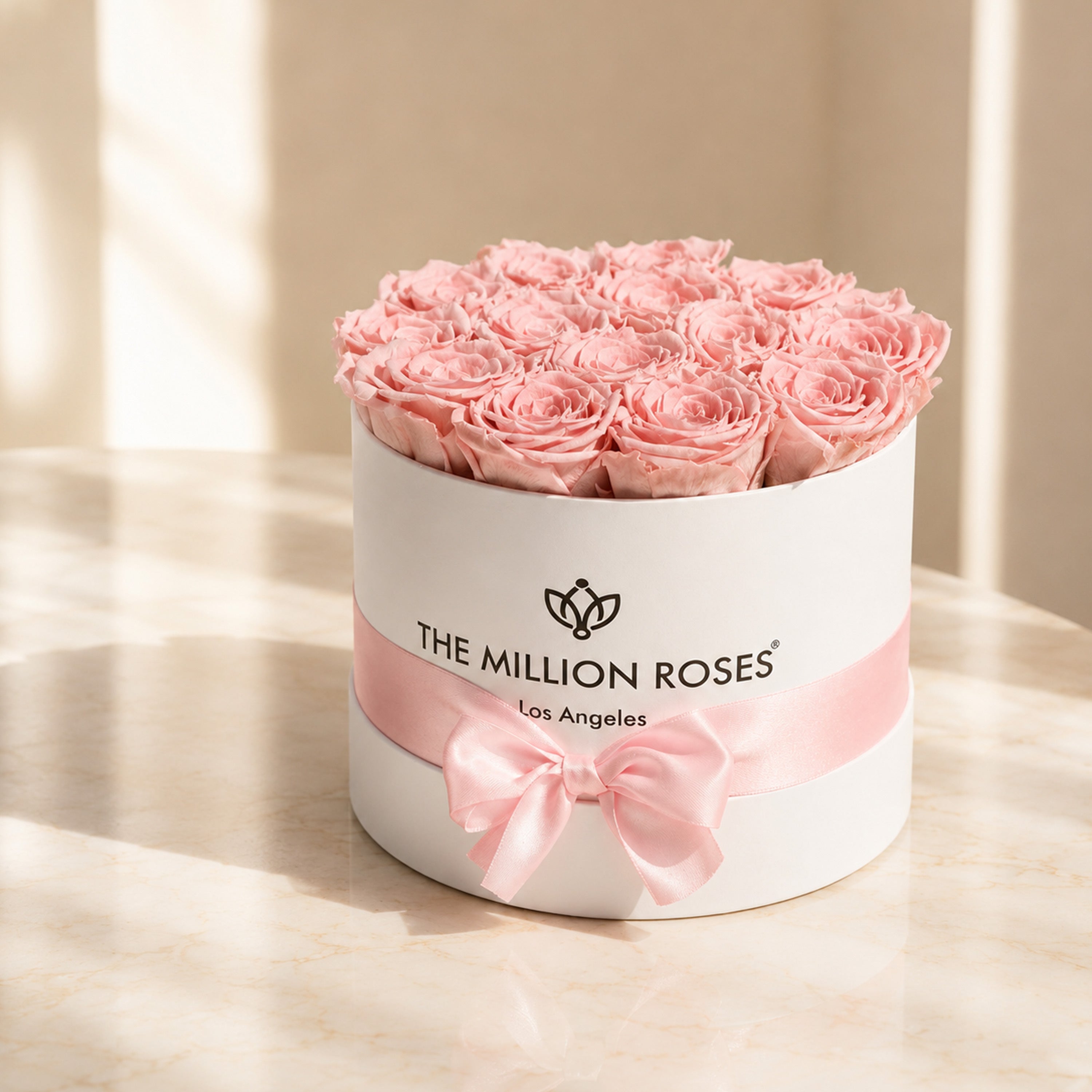 Light Pink Roses - Preserved Roses Box | The Million Roses®