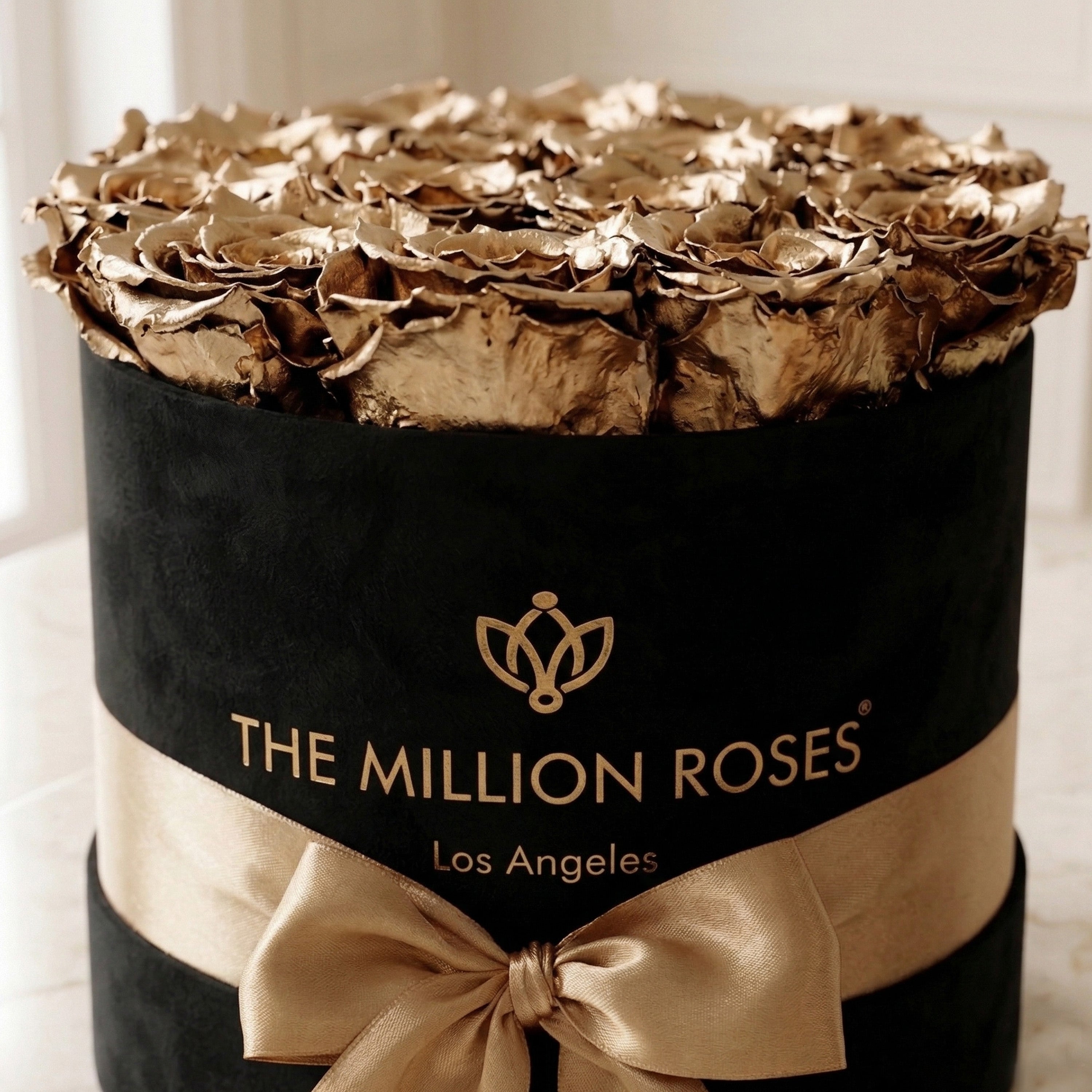 Classic Black Box | 24K Gold Roses