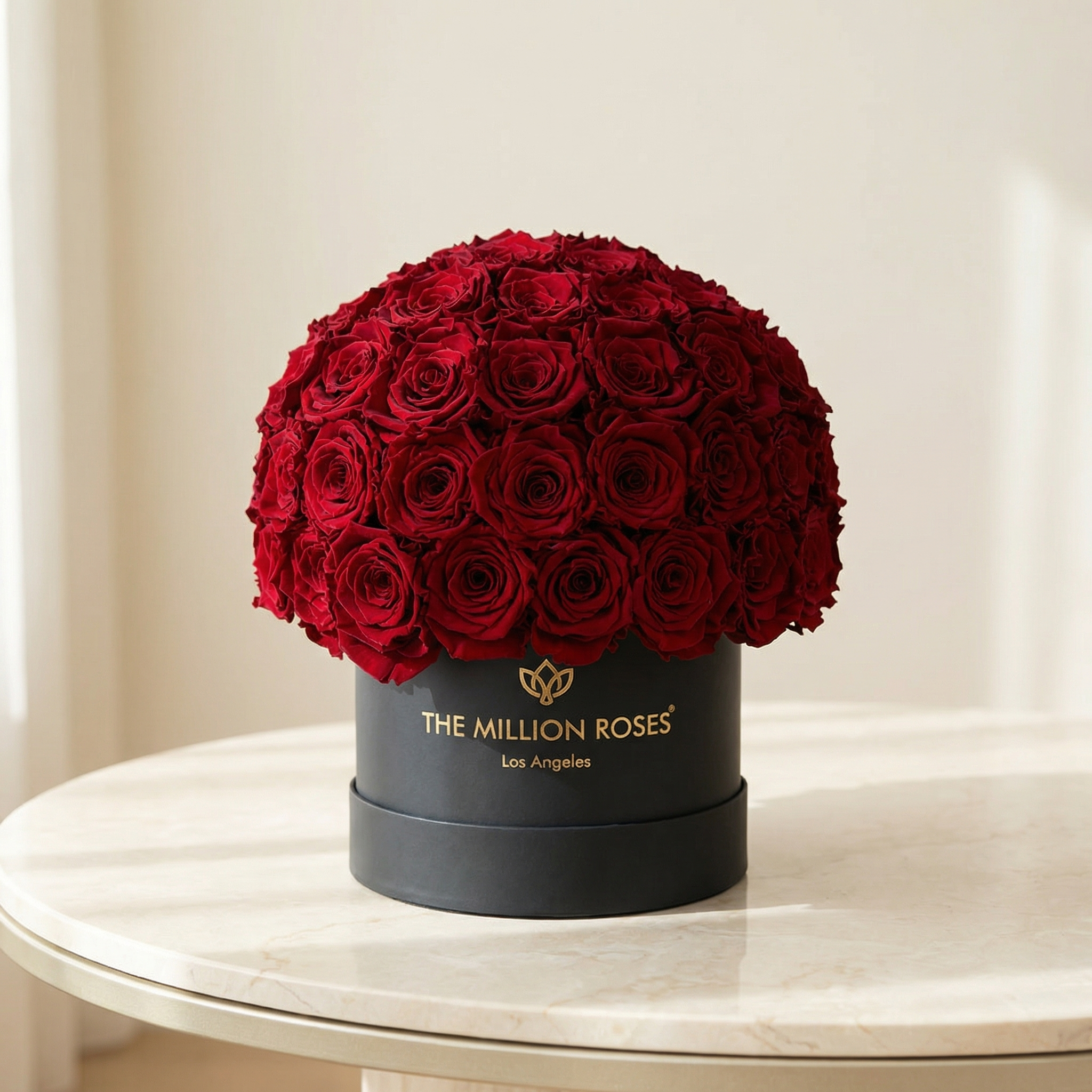 Classic Black Superdome Box | Red Roses