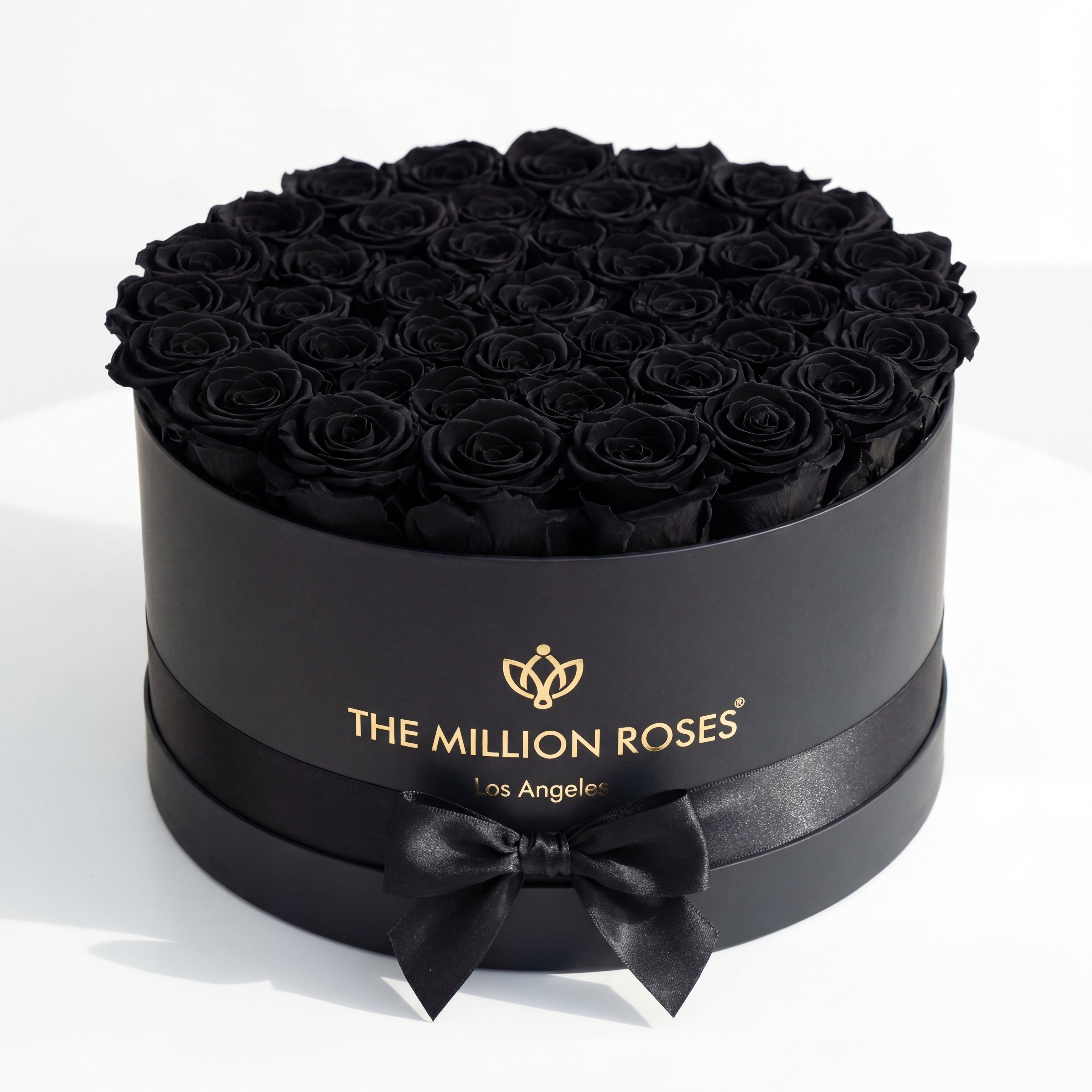 Boîte noire de luxe | Roses rose vif