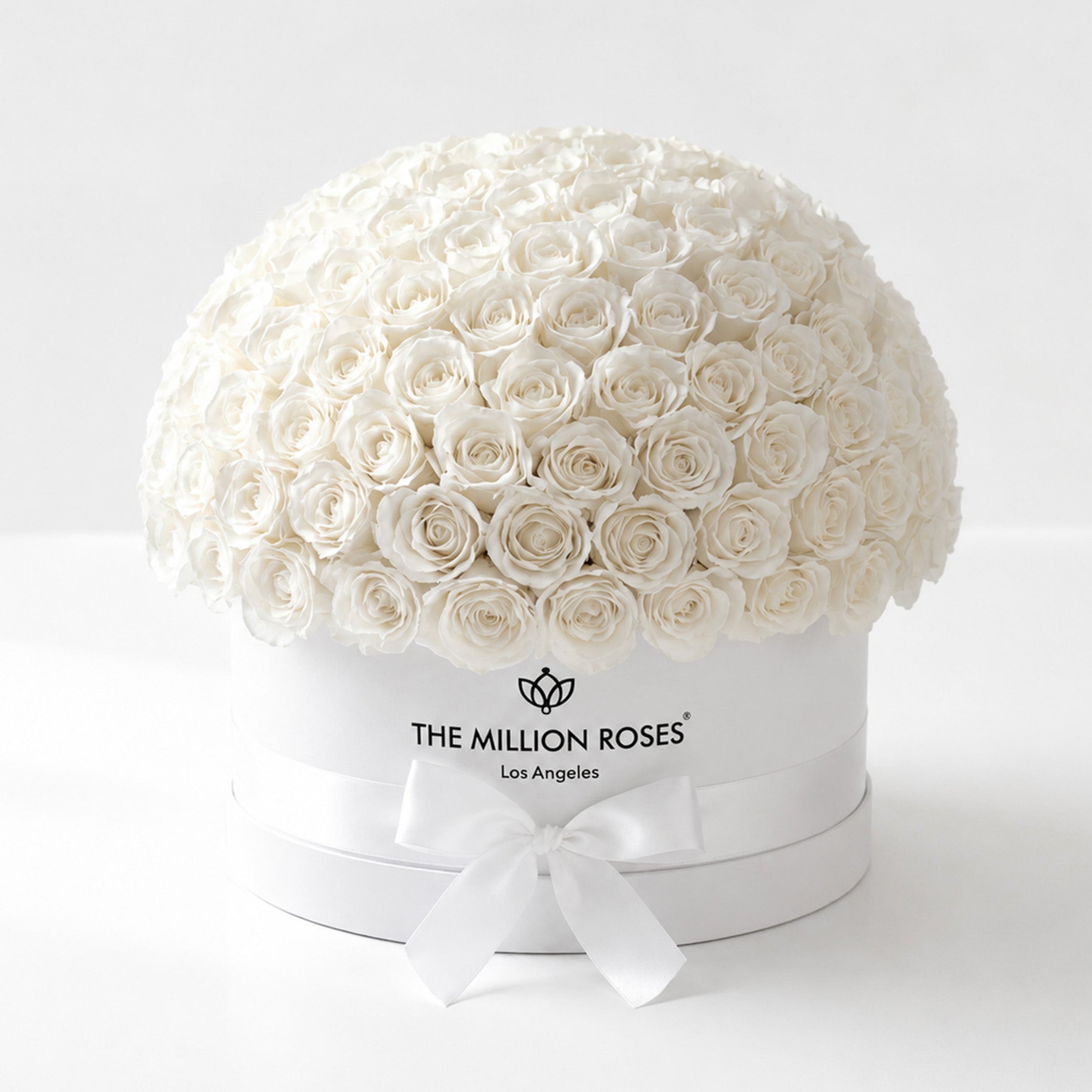 Deluxe White Dome Box | White Roses
