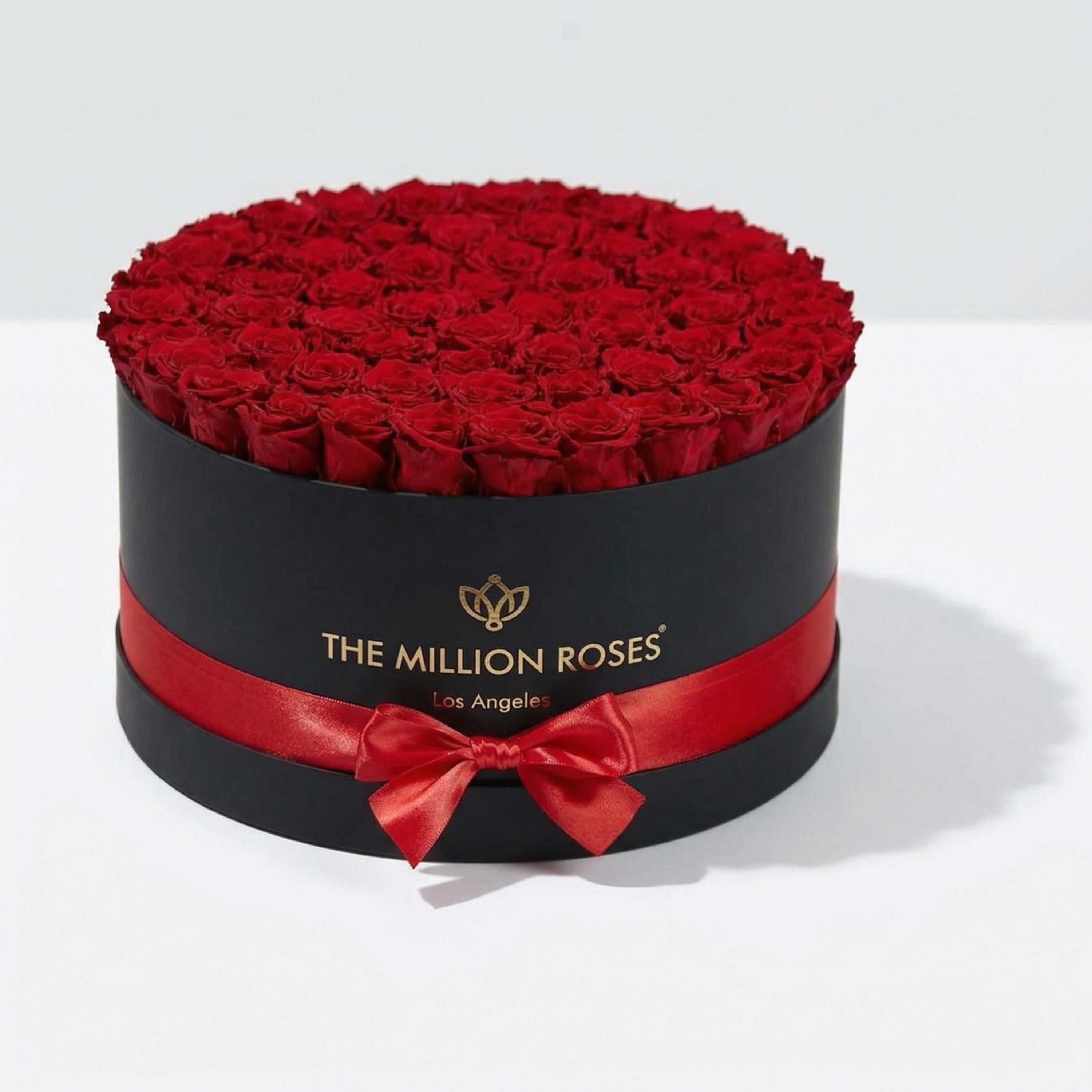 Deluxe Black Box with Red Roses | The Million Roses