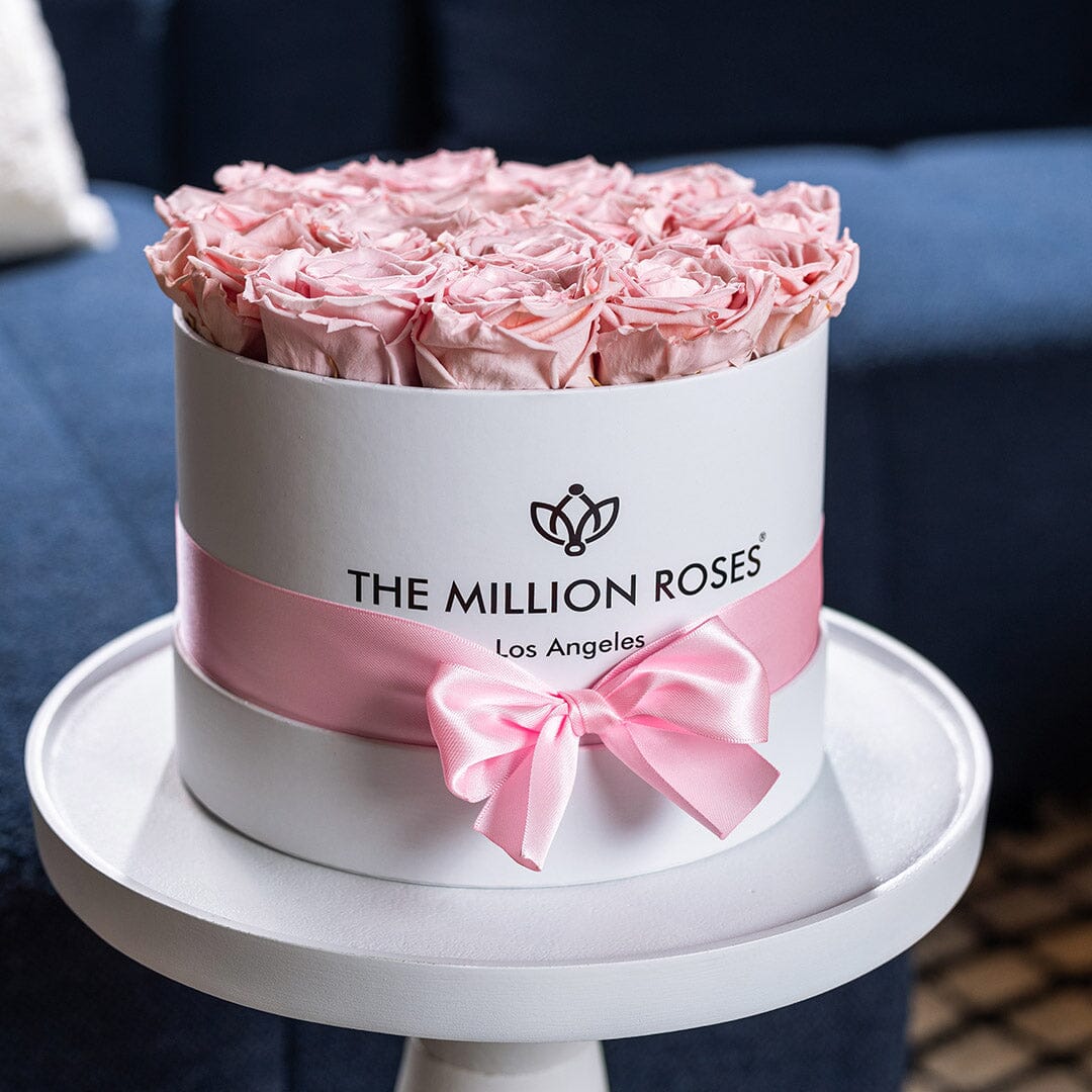 Classic Caja Blanca | Rosas Rosado Pastel