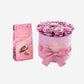 LINDOR Strawberry & Cream Truffles | Classic Light Pink Box | Pink Gold Roses | Bundle