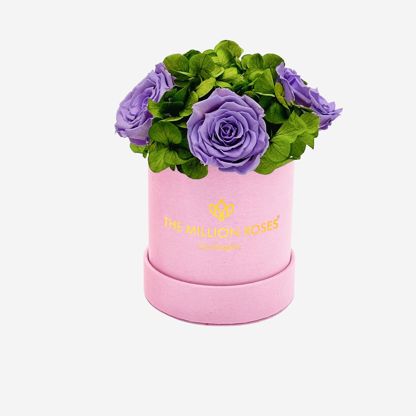 Basic Light Pink Suede Garden Box | Lavender Roses