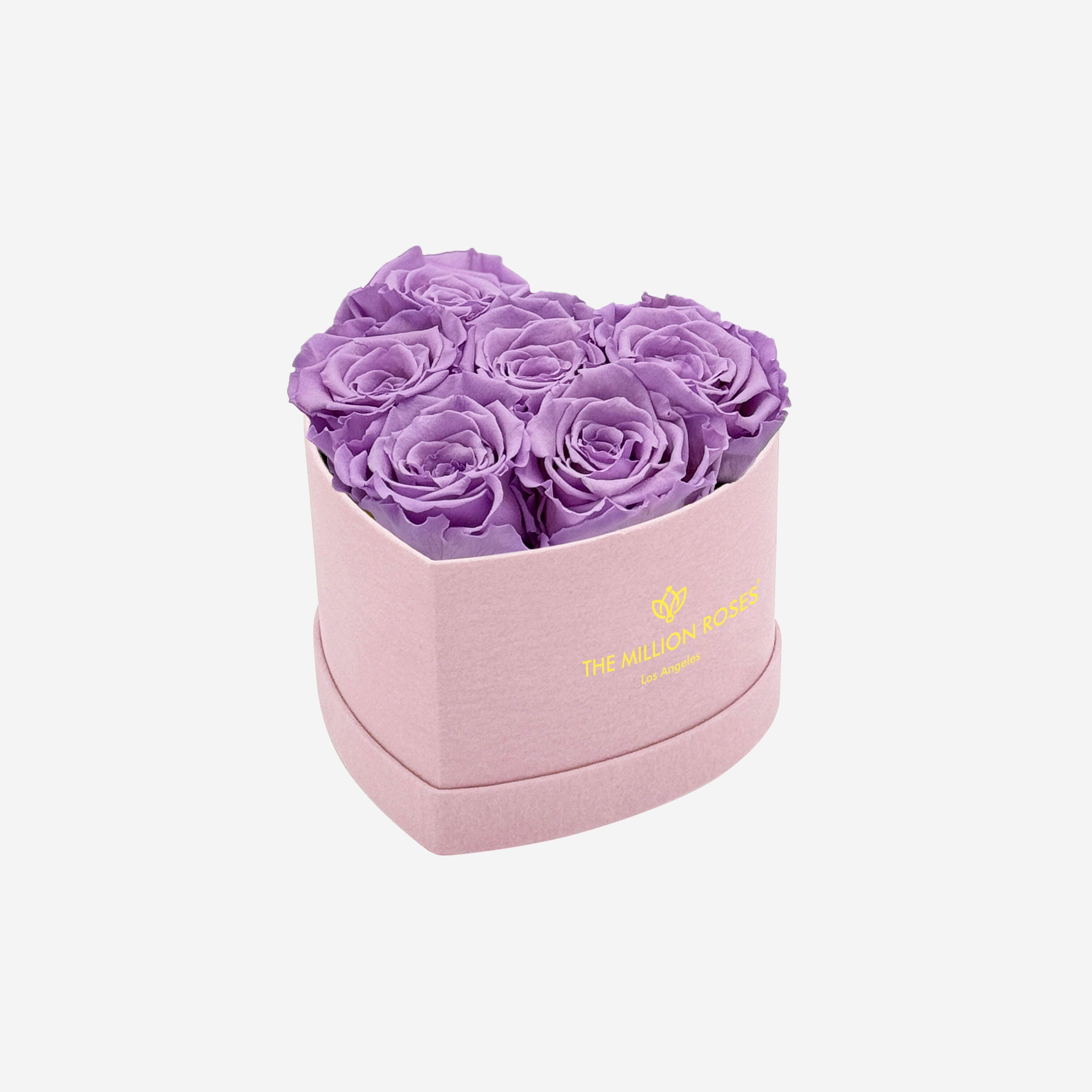 Baby Heart Light Pink Box | Lavender Roses