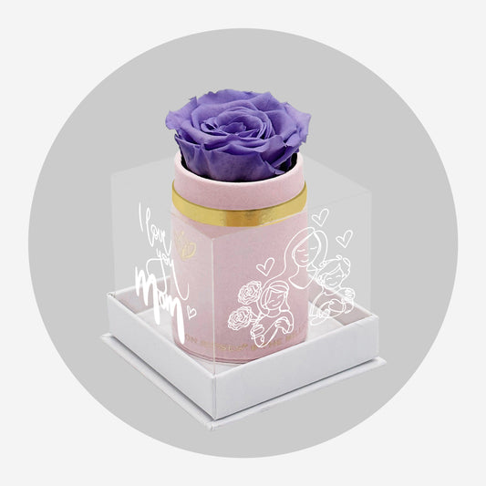 Single Light Pink Suede Box | Limited Mother's Day Edition | Lavender Rose
