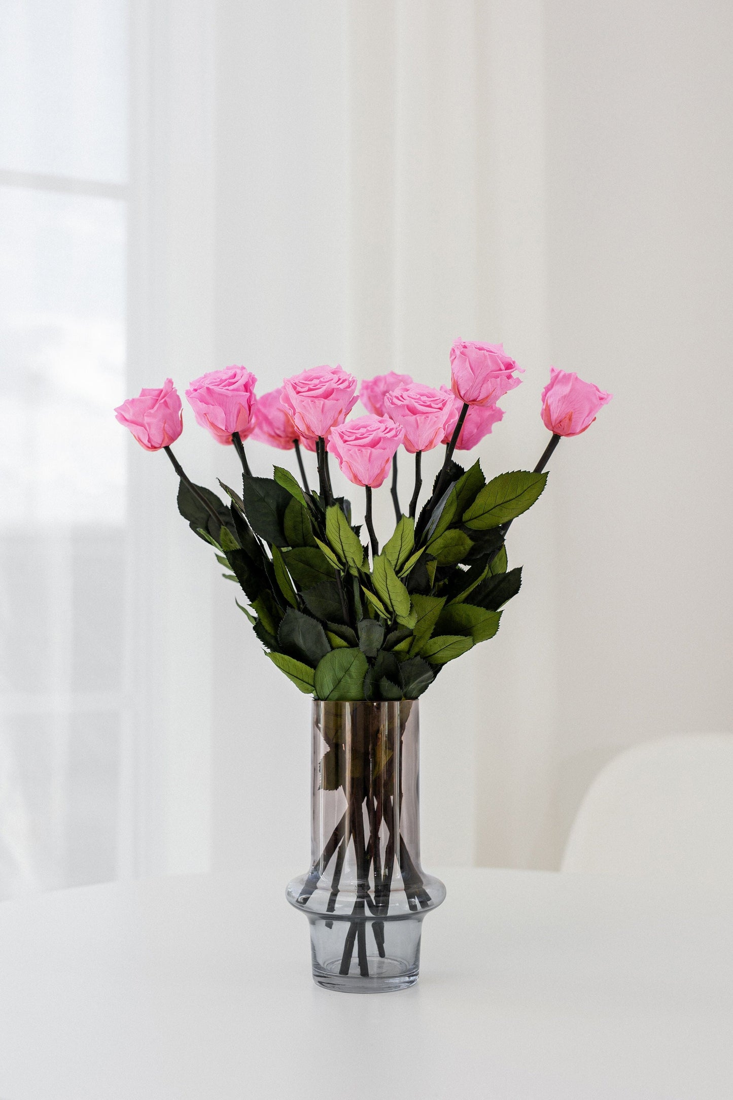 Trandafiri Long Stem | Trandafiri roz bombon