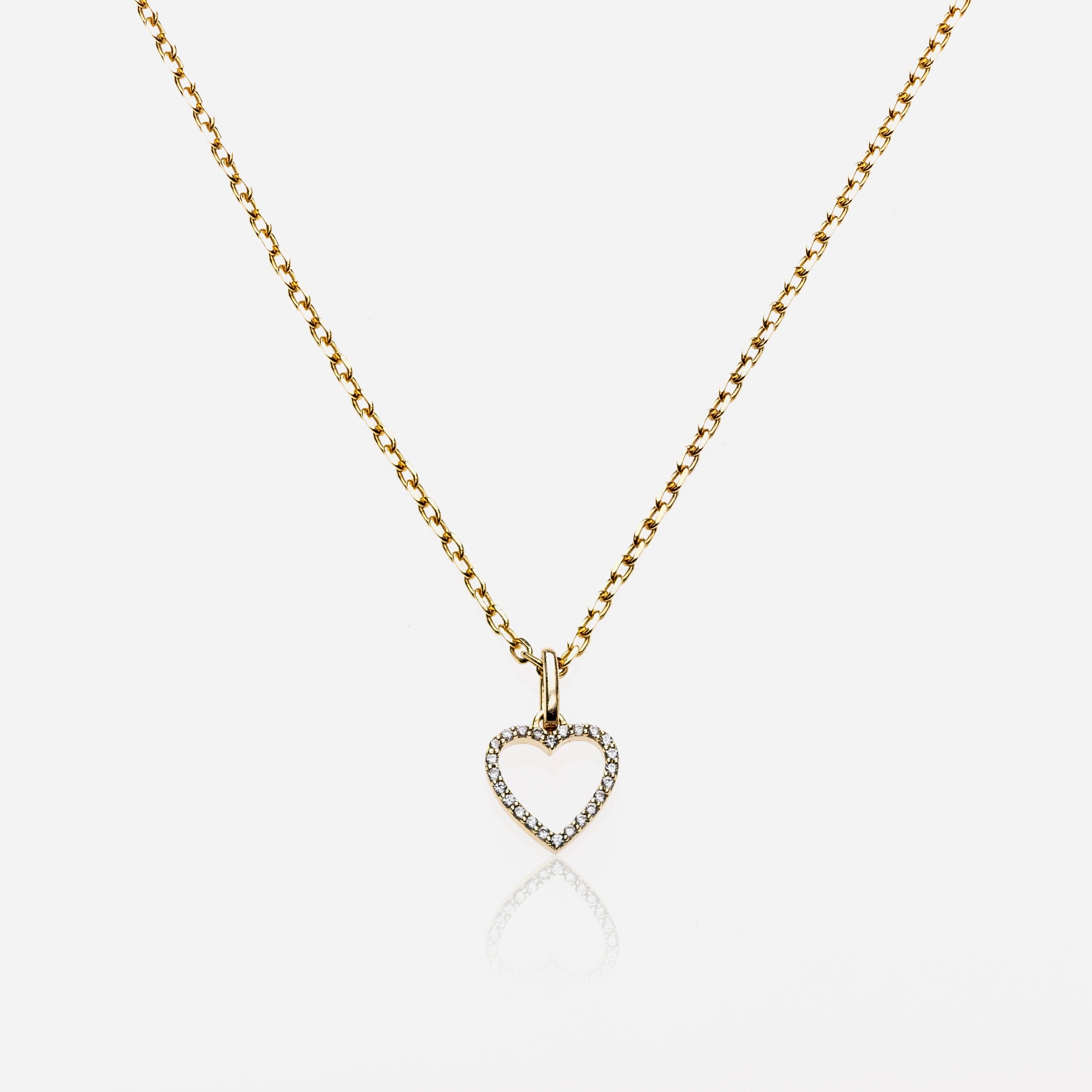 ‍Love Nest Small Gold Pendant Necklace (100% off)