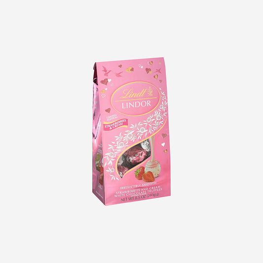 LINDOR Strawberry & Cream Truffles 20-pc Bag (8.5 oz)