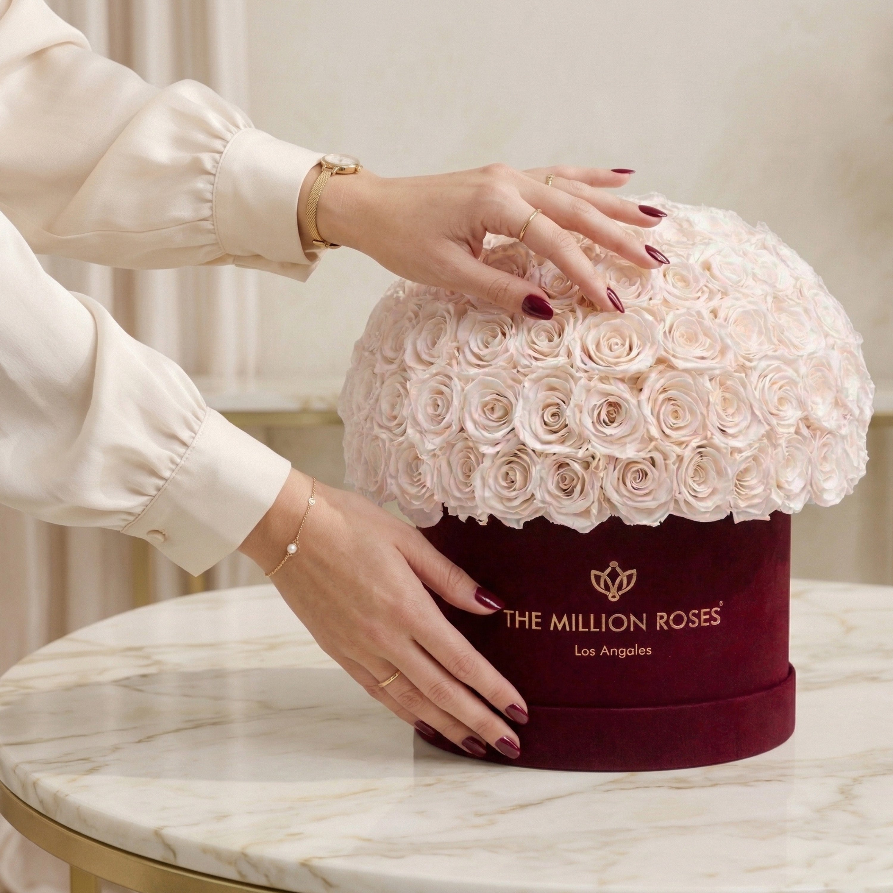 Supreme Bordeaux Suede Superdome Box | White Roses