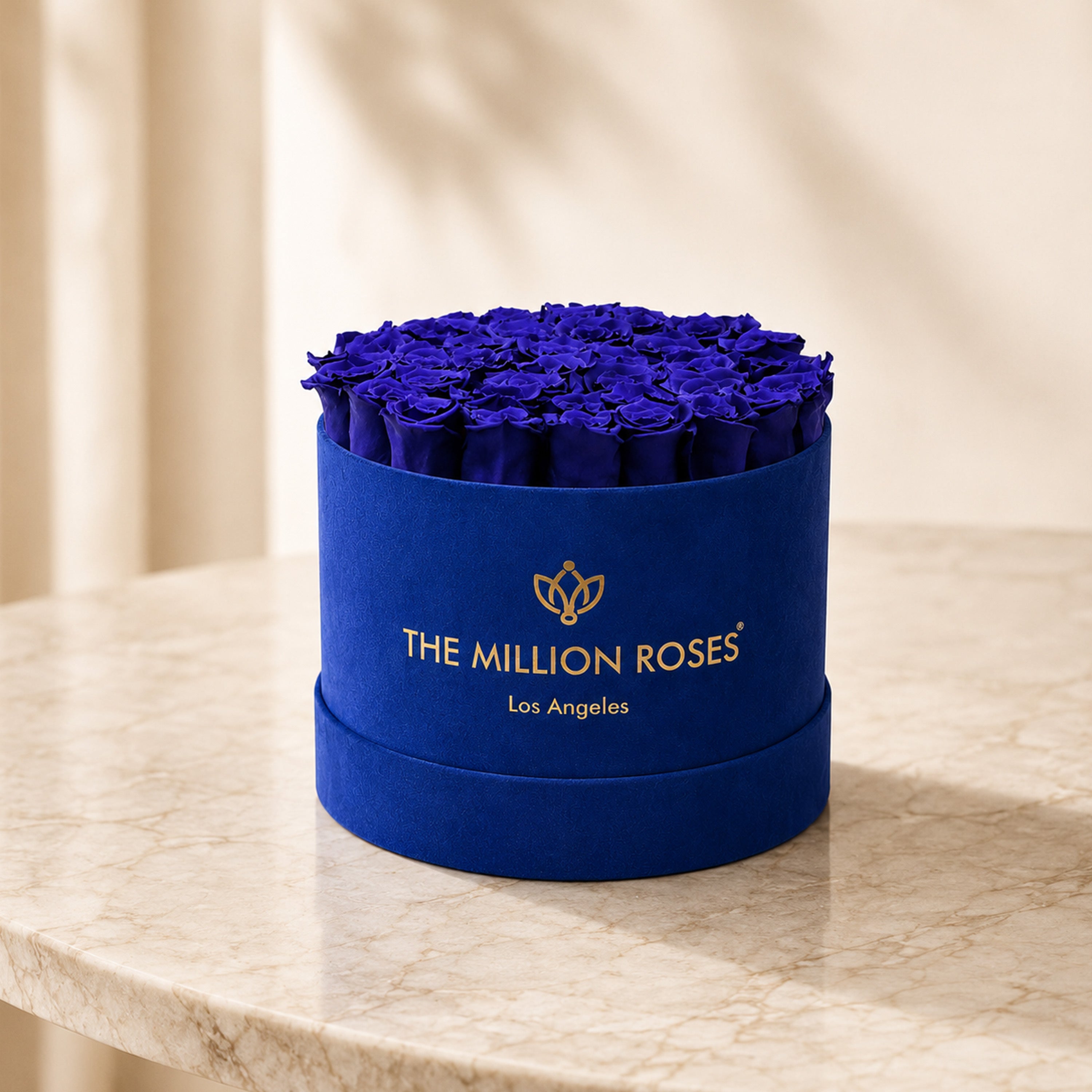 Supreme Royal Blue Suede Box | Royal Blue Roses