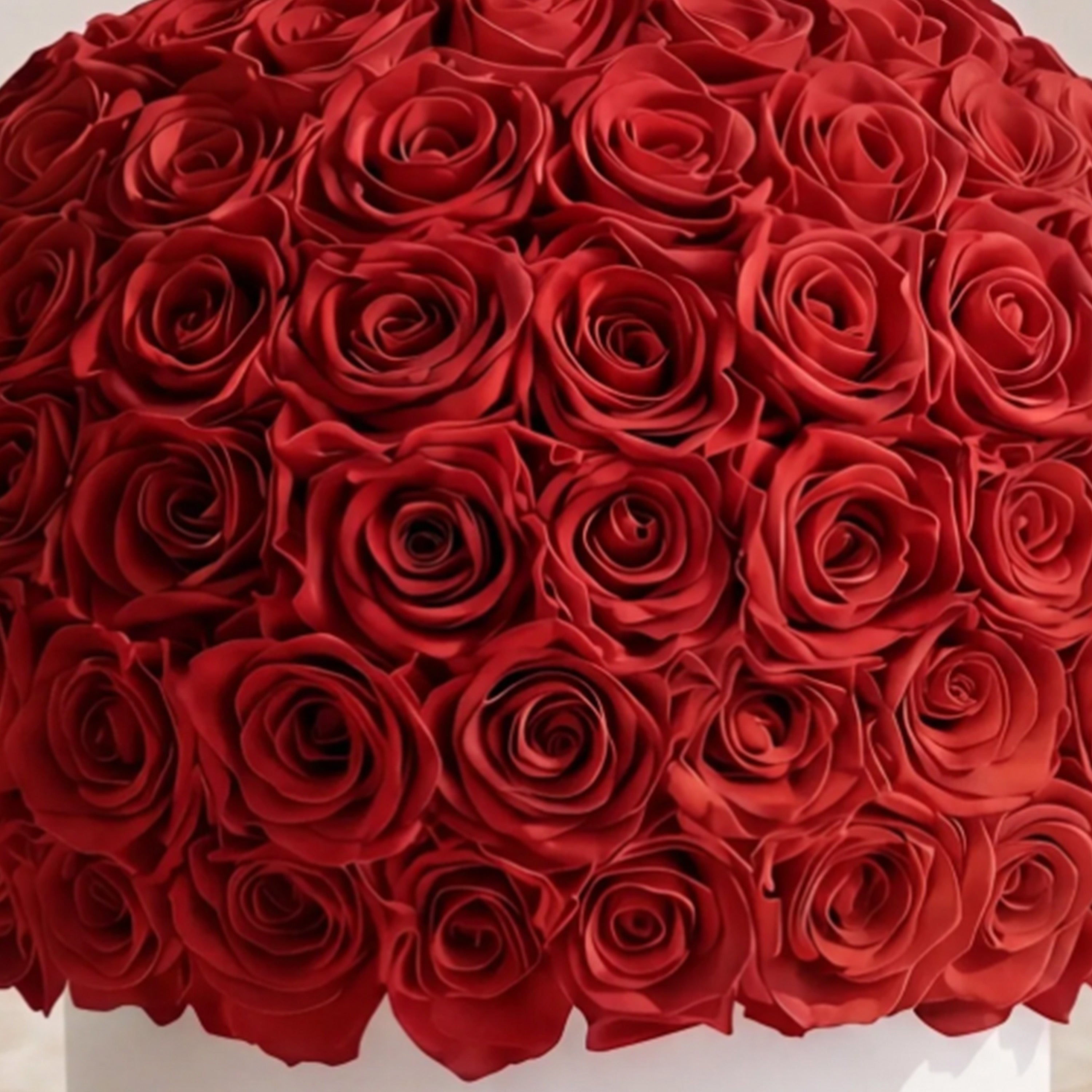 Supreme White Superdome Box | Red Roses